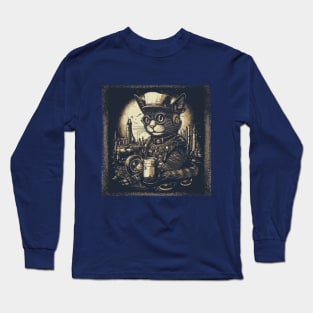 Steampunk car art Long Sleeve T-Shirt